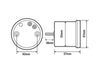2-3/8in. Digital Speedometer - Silver.