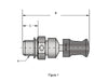 Compression Release Valves - Sold as a Pair. Overall Length = 1.730in. x Thread Length = 0.350in.