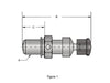 Compression Release Valves - Sold as a Pair. Overall Length = 1.750in. x Thread Length = 0.500in.