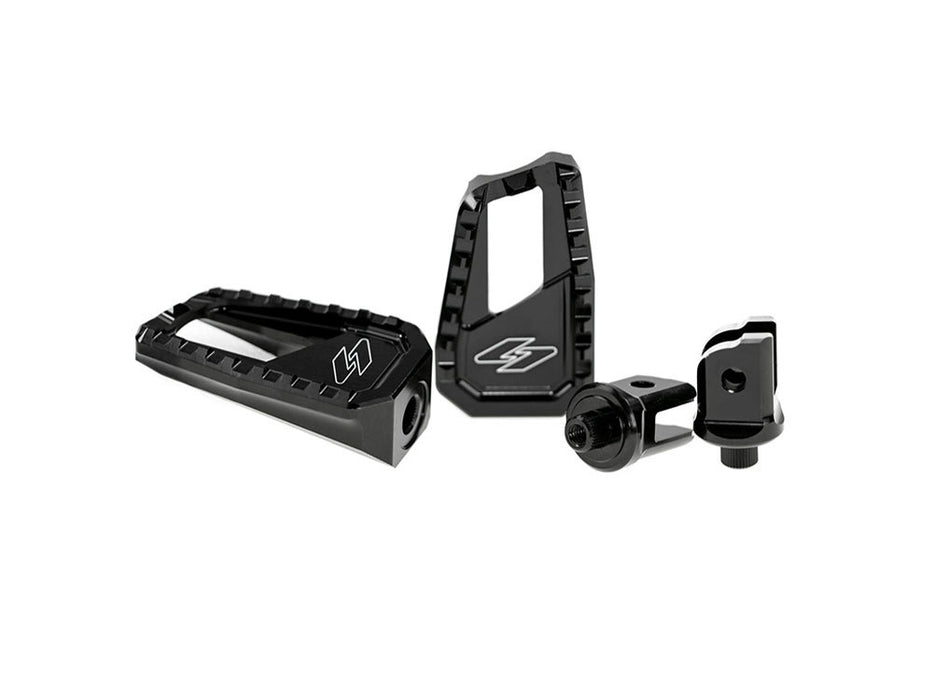 Apex Edge Footpegs - Black. Fits Softail 2018up Rear Passenger