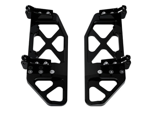 Max Lean Front Floorboards - Black. Fits Touring 1980up, FL Softail 1986-2017 & Dyna Switchback 2012-2016