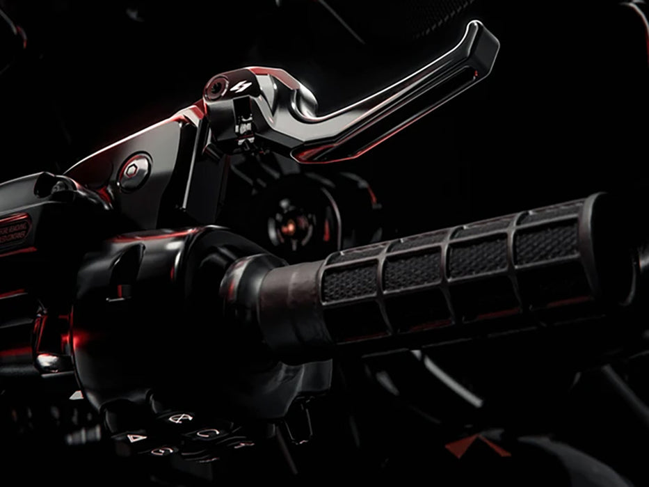 Talon Adjustable Levers - Black. Fits Touring Most 2021-2024 with Cable Clutch