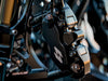 Left Hand Front RTX8 Series Radial 4 Piston Caliper - Black. Can be used as Right Hand Rear Caliper