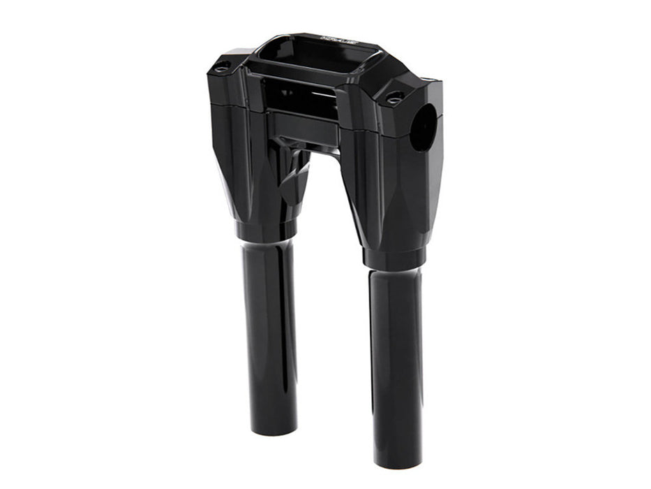 8in. Straight x 1-1/8in. Clamp Core Isolated Riser Kit - Black. Fits Softail Street Bob, Low Rider ST, Standard & Breakout 2018-2024
