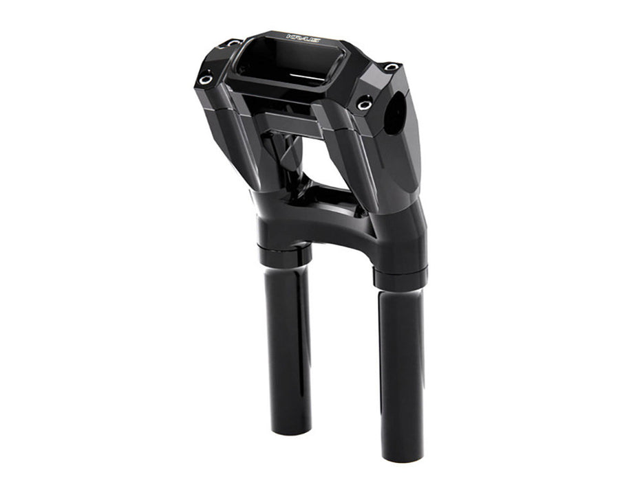 10in. Kickback x 1-1/8in. Clamp Core Isolated Riser Kit - Black. Fits Softail Street Bob, Low Rider ST, Standard & Breakout 2018-2024