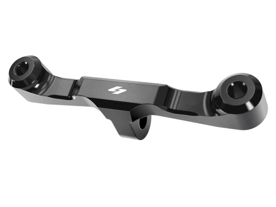 Adjustable Gauge Mount - Black. Fits Dyna, FXR and Sportster.
