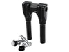 8in. Straight x 1in. Clamp Isolated Riser Kit - Black. Fits 1in. Handlebar