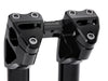 7in. Kickback x 1-1/8in. Clamp Workman Riser Kit - Black. Fits 1-1/8in. Handlebar