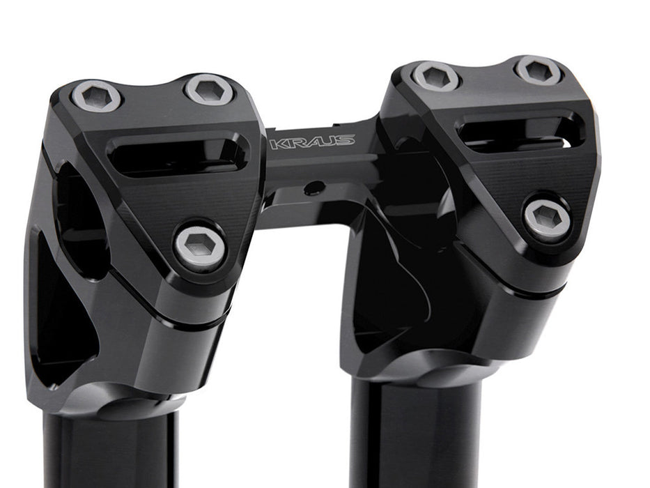 7in. Kickback x 1-1/8in. Clamp Workman Riser Kit - Black. Fits 1-1/8in. Handlebar
