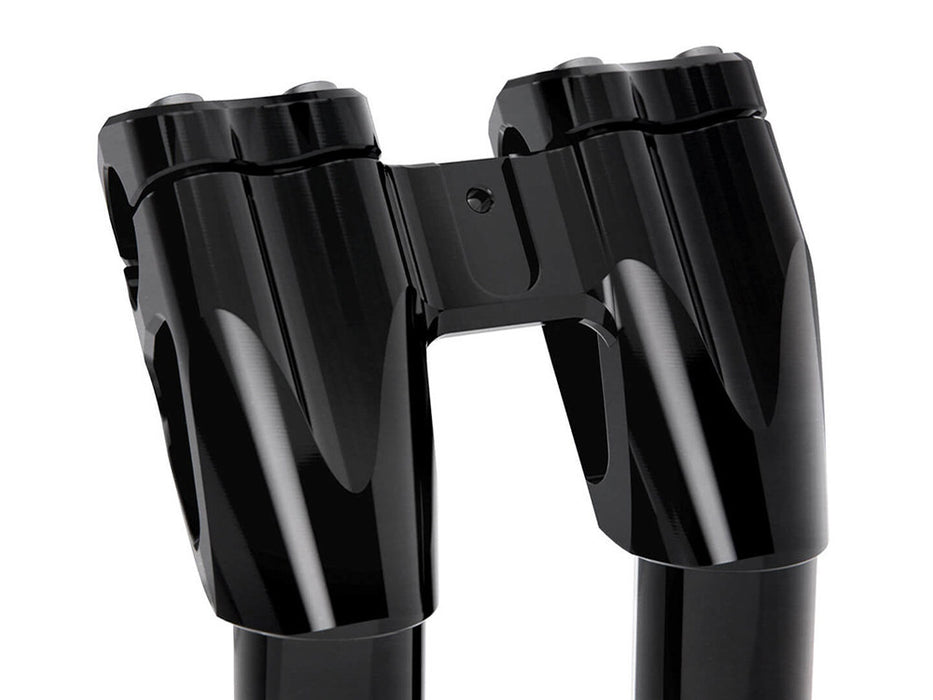 7in. Kickback x 1-1/8in. Clamp Workman Riser Kit - Black. Fits 1-1/8in. Handlebar