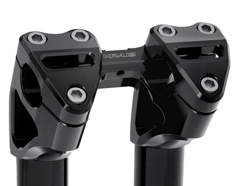 9in. Kickback x 1-1/8in. Clamp Workman Riser Kit - Black. Fits 1-1/8in. Handlebar