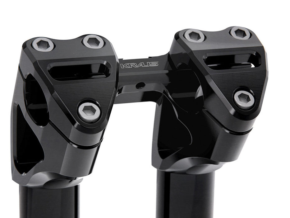 9in. Kickback x 1-1/8in. Clamp Workman Riser Kit - Black. Fits 1-1/8in. Handlebar