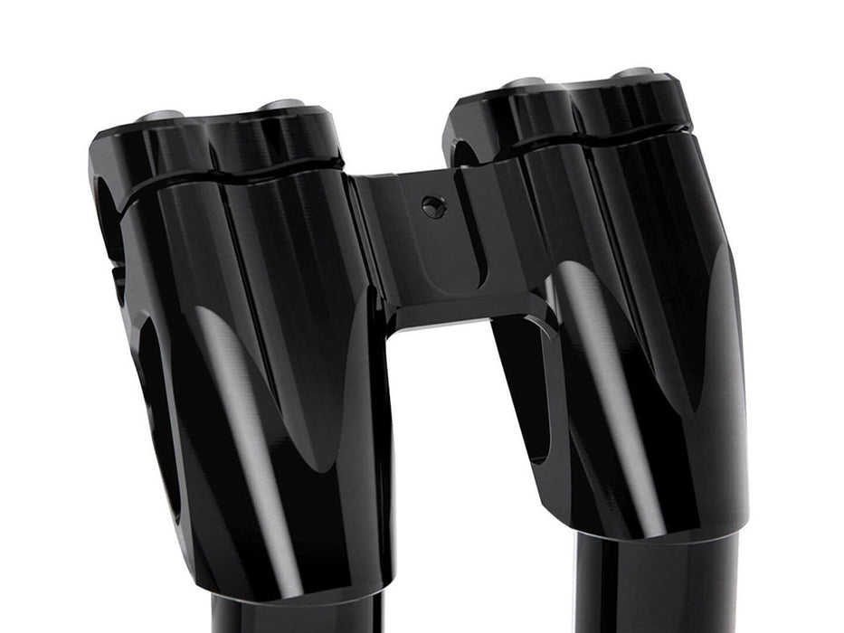 9in. Kickback x 1-1/8in. Clamp Workman Riser Kit - Black. Fits 1-1/8in. Handlebar