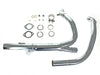 Hide-Away Performance Headers - Chrome. Fits Indian Tourers 2021up