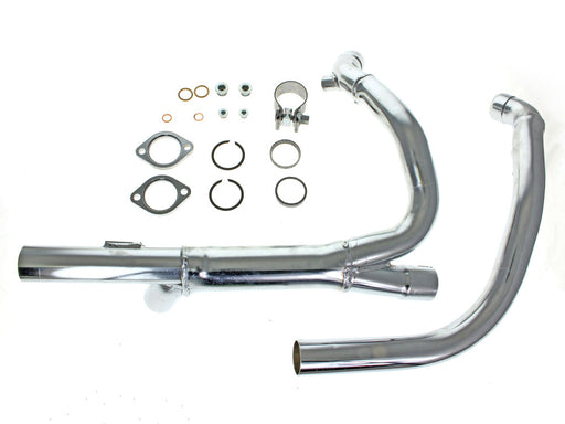 Hide-Away Performance Headers - Chrome. Fits Indian Tourers 2021up