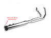 Outlaw 2-into-1 Exhaust - Chrome. Fits Touring 2017up