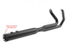 Outlaw 2-into-1 Exhaust - Black. Fits Touring 2017up