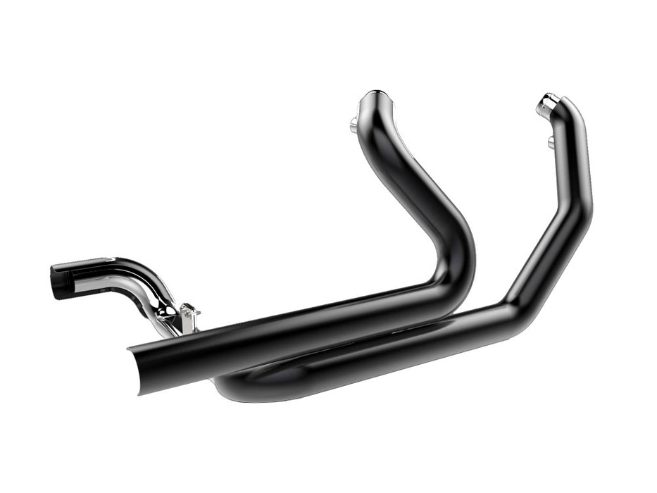 Right Side Tuck & Under Headers - Black. Fits Touring 2009-2016.