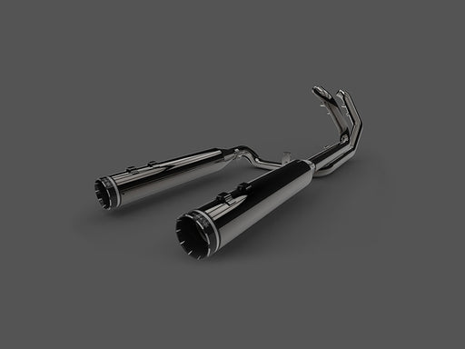 Dominator 2-into-2 Dual Exhaust - CVO Eclipse Black with Eclipse Black 4.5in. Mufflers. Fits Touring 2017up