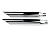 3in. HP-Plus Slash Cut Slip-On Mufflers - Chrome. Fits Softail Deuce 2007 & Fat Boy 2007-2017.