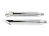 3in. HP-Plus Slash Cut Slip-On Mufflers - Chrome. Fits Softail Deuce 2007 & Fat Boy 2007-2017.