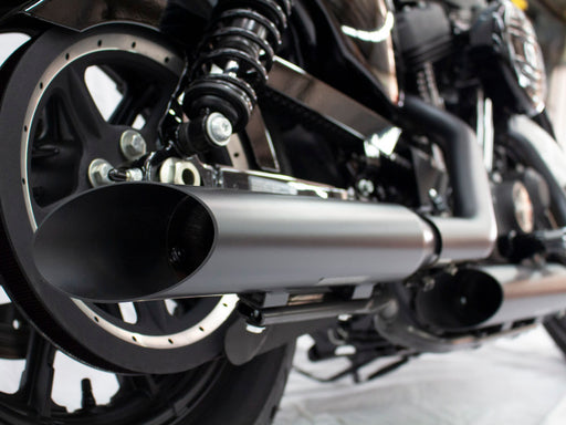 3in. HP-Plus Slash Cut Slip-On Mufflers - Black. Fits Sportster 2014-2021