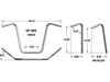 18in. x 1in. Ape Hanger Handlebar - Chrome.