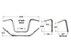 12in. x 1-1/4in. Fat Ape Hanger Handlebar - Chrome.