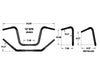 12in. x 1-1/4in. Fat Ape Hanger Handlebar - Gloss Black.