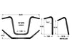 16in. x 1-1/4in. Fat Ape Hanger Handlebar - Gloss Black.
