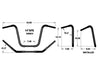 14in. x 1-1/4in. Fat Ape Hanger Handlebar - Gloss Black.