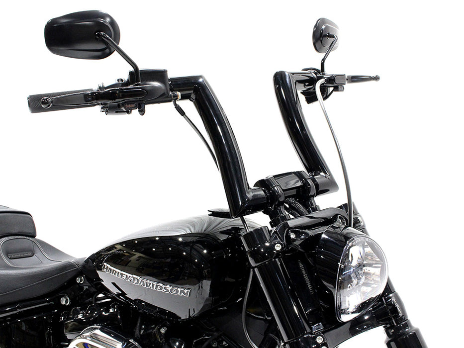 2.0in. Strip Bar, 14in. x 2in. Ape Hanger Handlebar - Gloss Black.