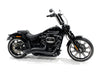 2.0in. Strip Bar, 16in. x 2in. Ape Hanger Handlebar - Gloss Black.