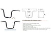 10in. x 1-1/2in. Grande Traditional Ape Handlebar - Chrome. Fits Road Glide 2015-2023