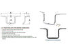 10in. x 1-1/2in. Grande Traditional Ape Handlebar - Chrome. Fits Ultra Models 2014up and Street Glide 2014-2023