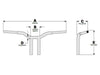 12in. x 1-1/4in. Straight One Piece Kage Fighter Handlebar - Gloss Black.