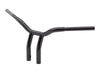 12in. x 1-1/4in. Pullback One Piece Kage Fighter Handlebar - Gloss Black.