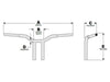 12in. x 1-1/4in. Pullback One Piece Kage Fighter Handlebar - Stainless.