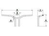 14in. x 1-1/4in. Pullback One Piece Kage Fighter Handlebar - Chrome.