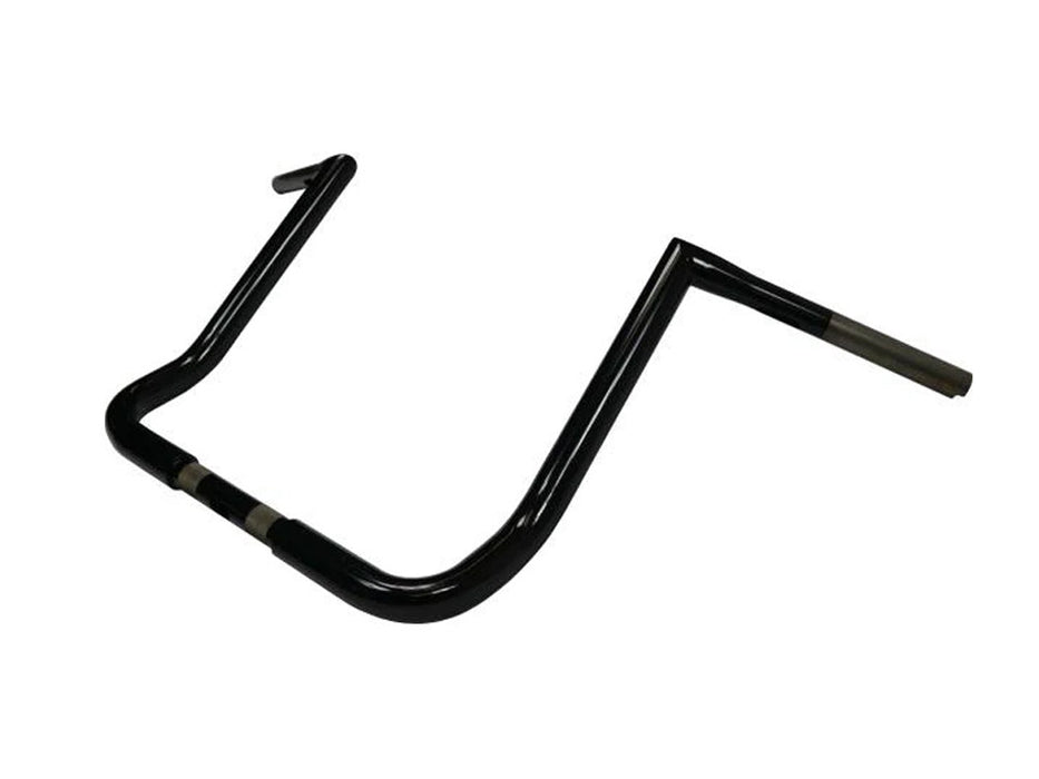 14in. x 1-1/4in. Twin Peaks Handlebar - Gloss Black. Fits Ultra Models 1996-2024 and Street Glide 1996-2023