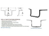 16in. x 1-1/2in. Grande Twin Peaks Handlebar - Chrome. Fits Ultra Models 2014up and Street Glide 2014-2023
