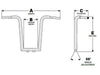 13in. x 1-1/2in. Tree Hugger Handlebar - Gloss Black.