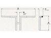 12in. x 1-1/4in. Miter T-Bar Handlebar - Chrome.
