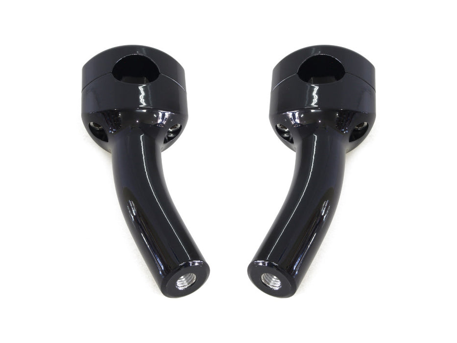 5.5in. Pullback Two Piece Riser Kit - Gloss Black. Fits 1-1/4in. Handlebar