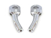 5.5in. Pullback Two Piece Riser Kit - Chrome. Fits 1-1/4in. Handlebar