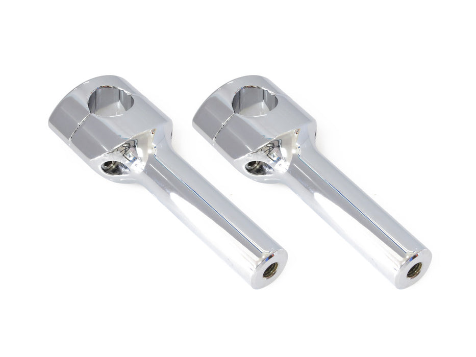 6in. Straight Two Piece Riser Kit - Chrome. Fits 1-1/4in. Handlebar