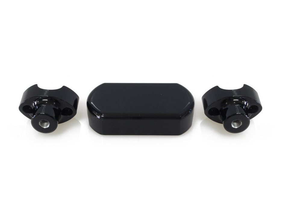 1-1/2in. Straight One Piece Riser Kit - Gloss Black. Fits 1-1/4in. Handlebar