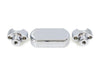 1-1/2in. Straight One Piece Riser Kit - Chrome. Fits 1-1/4in. Handlebar