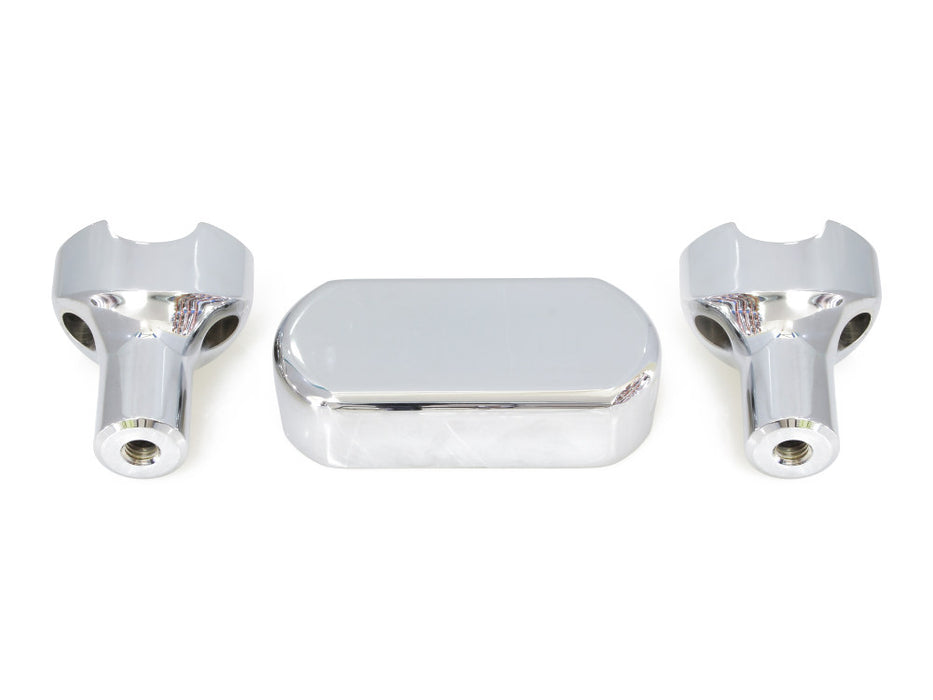 3in. Straight One Piece Riser Kit - Chrome. Fits 1-1/4in. Handlebar
