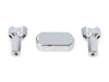 4in. Straight One Piece Riser Kit - Chrome. Fits Fits 1-1/4in. Handlebar